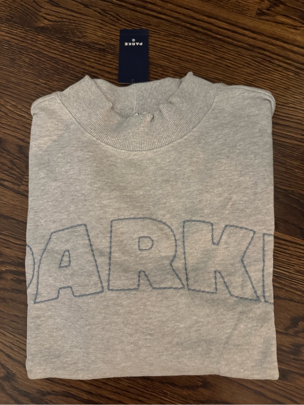 Women's Mockneck Pullover Sweatshirt -
Parke Heather Gray L/XL - Picture 2 of 6